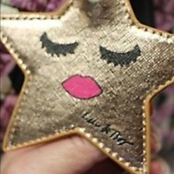 Betsy Johnson quilted black and white stripes with Purple Hearts weekender 18/13 - Picture 4 of 16